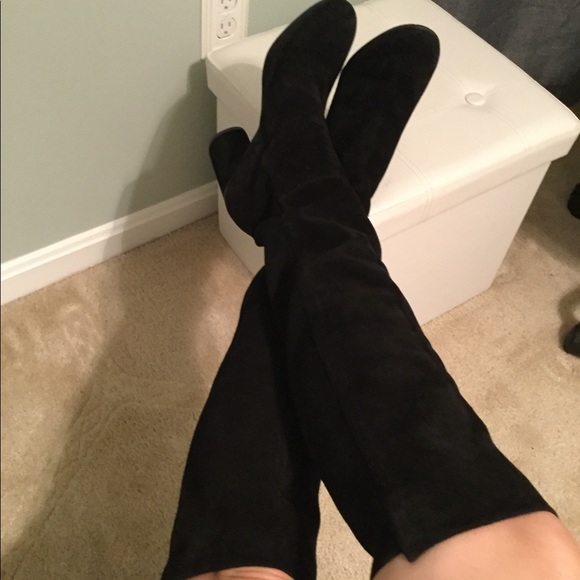NEW Stuart Weitzman Eloise high heel suede boots - Picture 6 of 13